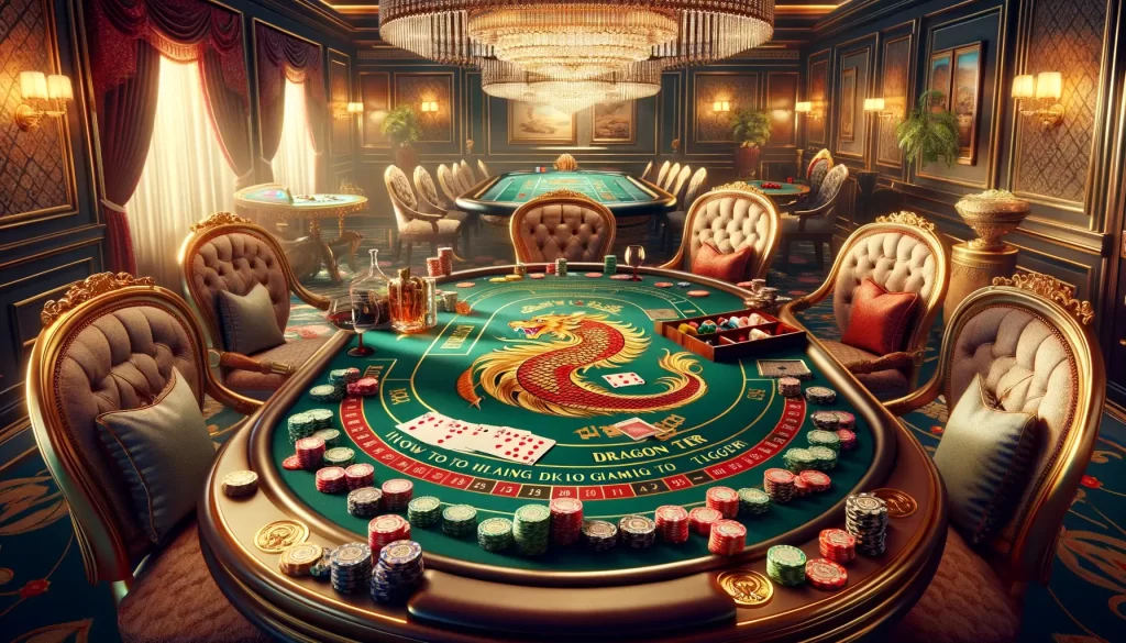 A photo-realistic, high-definition image that captures the theme 'How to Win Dragon Tiger'.
