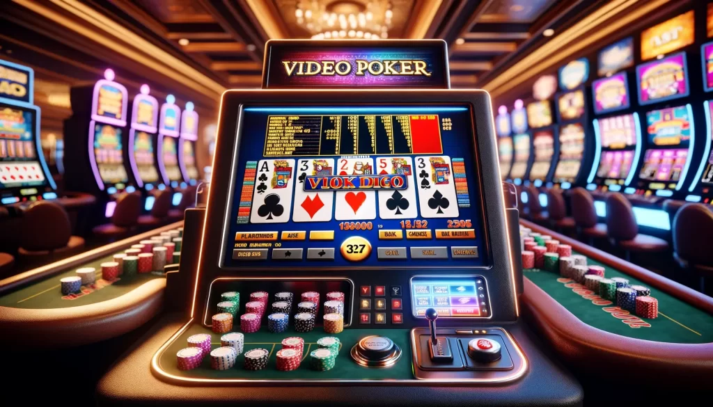 A visually appealing promotional image for GoldRolls 101, highlighting the 'Video Poker'.
