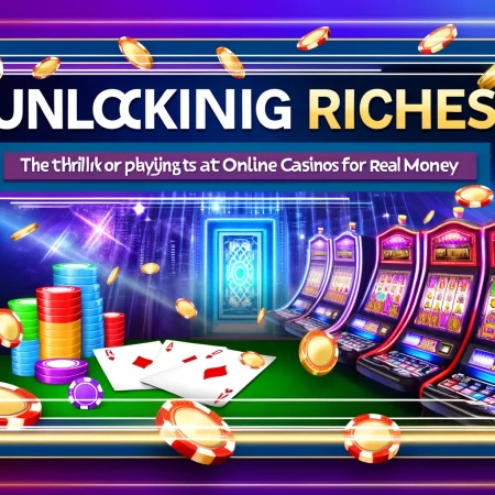 Unlocking Riches: The Thrill of Playing at Online Casinos for Real Money