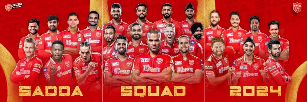 Punjab Kings' 2024 class
