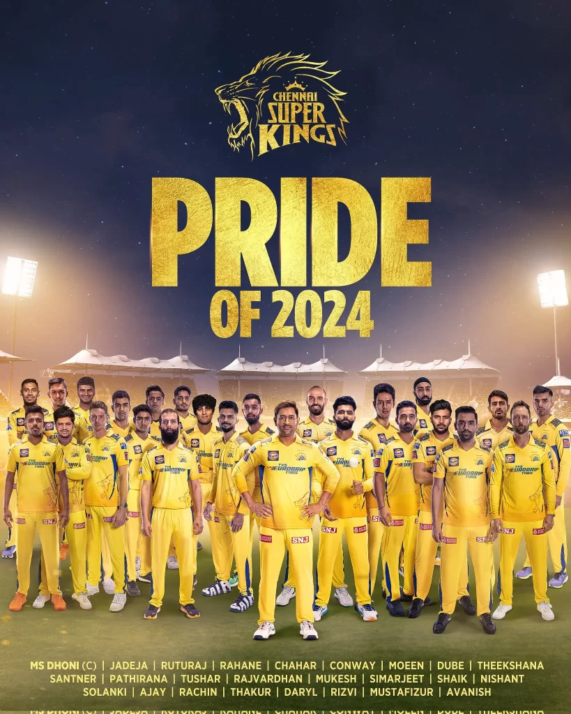 he pride and hopes placed on the CSK team for their 2024 campaign, showcasing the team's readiness to face the challenges of the upcoming IPL season.
